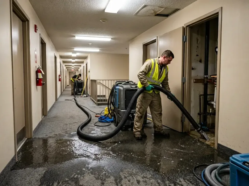 multi-unit-apartment-hallway-f-005 — frequently asked questions, Emergency Burst Pipe Water Extraction & Removal in Perry Ha…